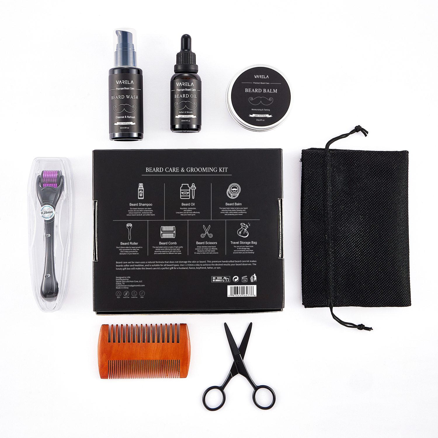 VARELA handcrafted beard care kit