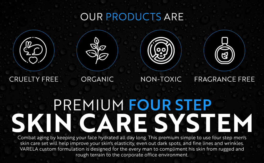 VARELA premium men's skin care system
