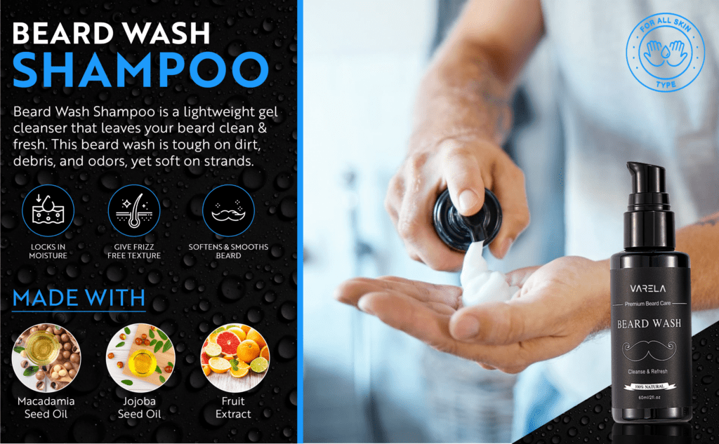 VARELA Beard Wash Shampoo
