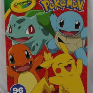 Crayola Pokemon Coloring Book with Stickers, 96 Pgs, Arts and Crafts, Travel Act