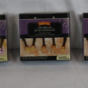 3 Pack Halloween P LED String Lights 3.6ft Battery Operated 10 Count Indoor