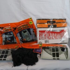 Halloween Decoration Bundle Door Covers Wall Border 7 Pieces