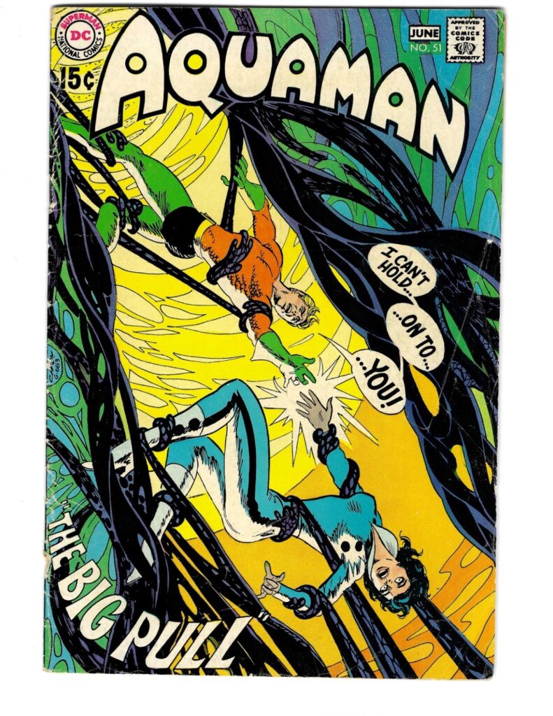 Aquaman #51 Cardy Aparo Ocean Master Aqualad Mera Neal Adams Deadman Story Good