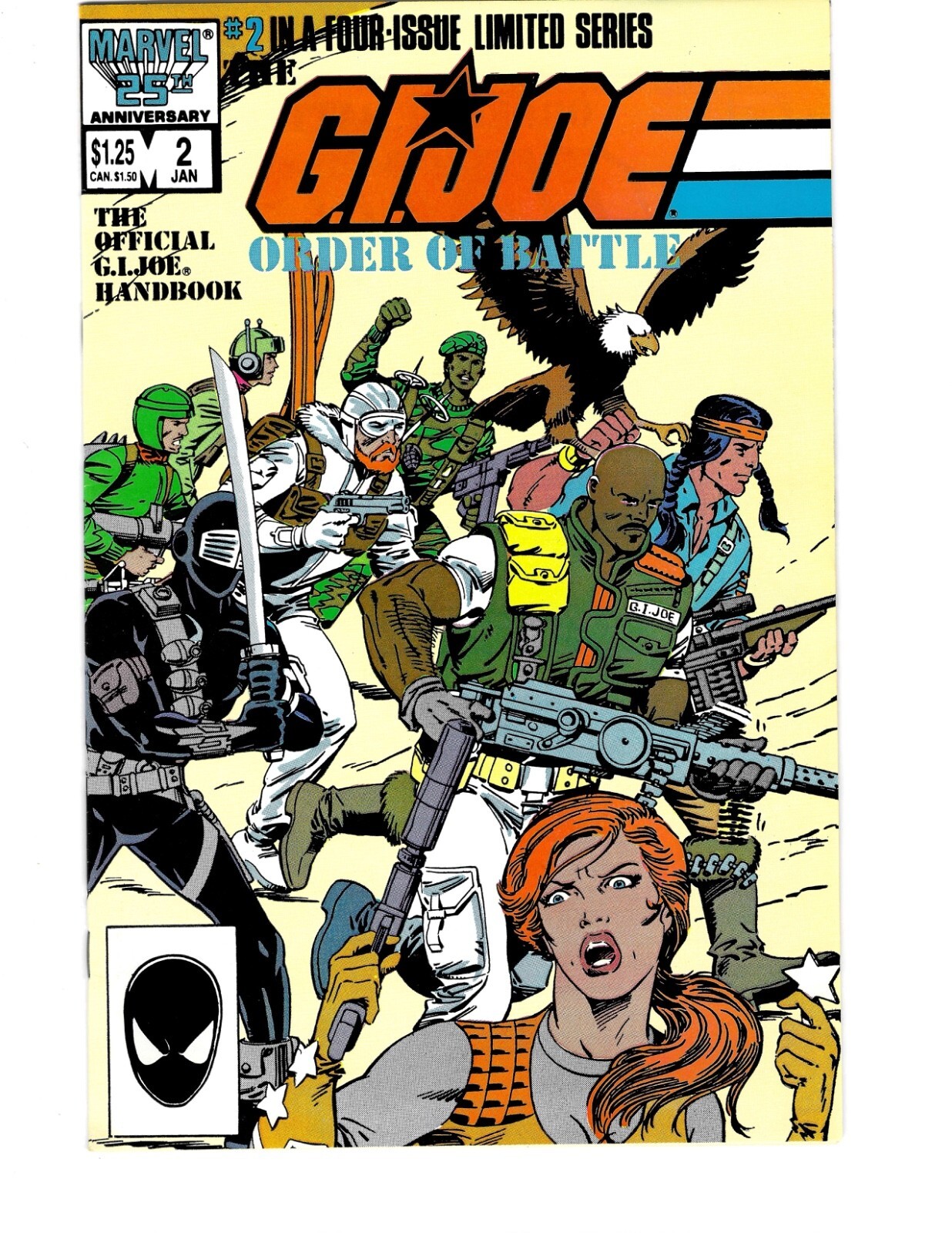 G.I. Joe Order of Battle #2 1st Rocky Balboa Recalled Marvel 1986 NM High Grade