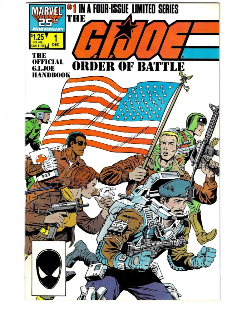 Marvel Comics G.I. Joe Order of Battle #1 Comic Book Dec 1986 NM