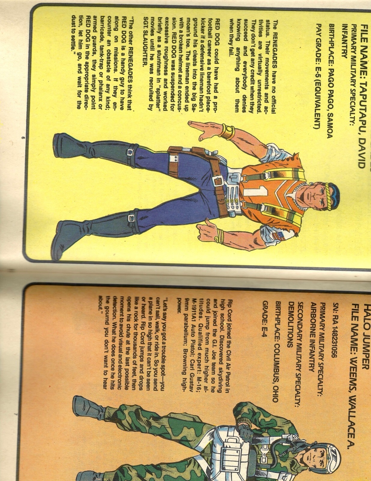 G.I. Joe Order of Battle #2 1st Rocky Balboa Recalled Marvel 1986 NM High Grade - Image 3