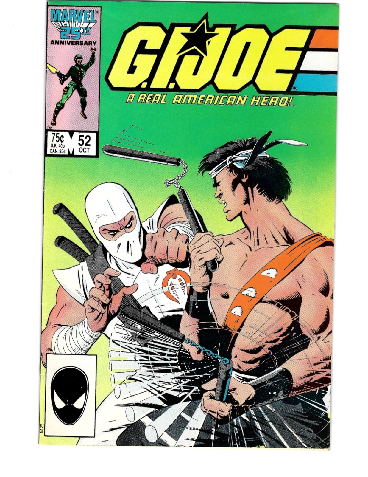 G.I. Joe A Real American Hero #52 October 1986 Marvel Comics 25th Anniversary NM