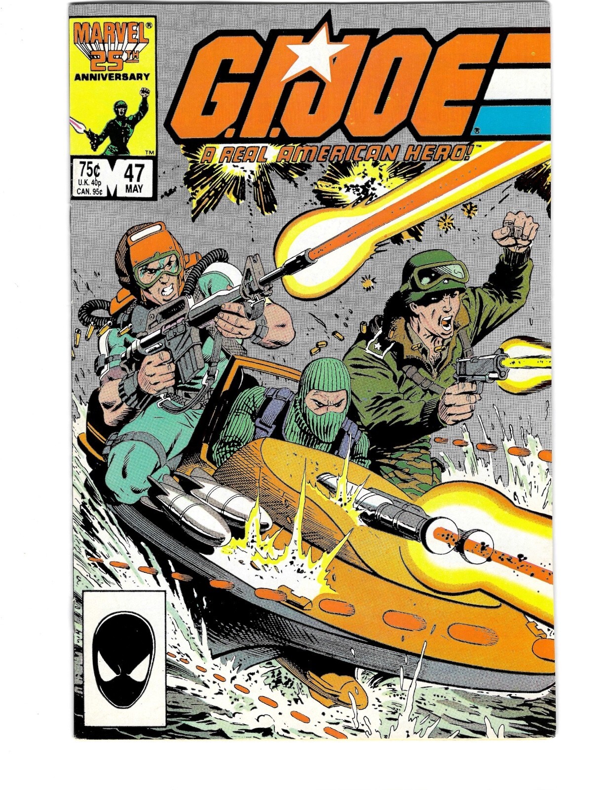 G.I. Joe A Real American Hero #47 Marvel - 1st Beach-Head, Wet-Suit, Eels NM