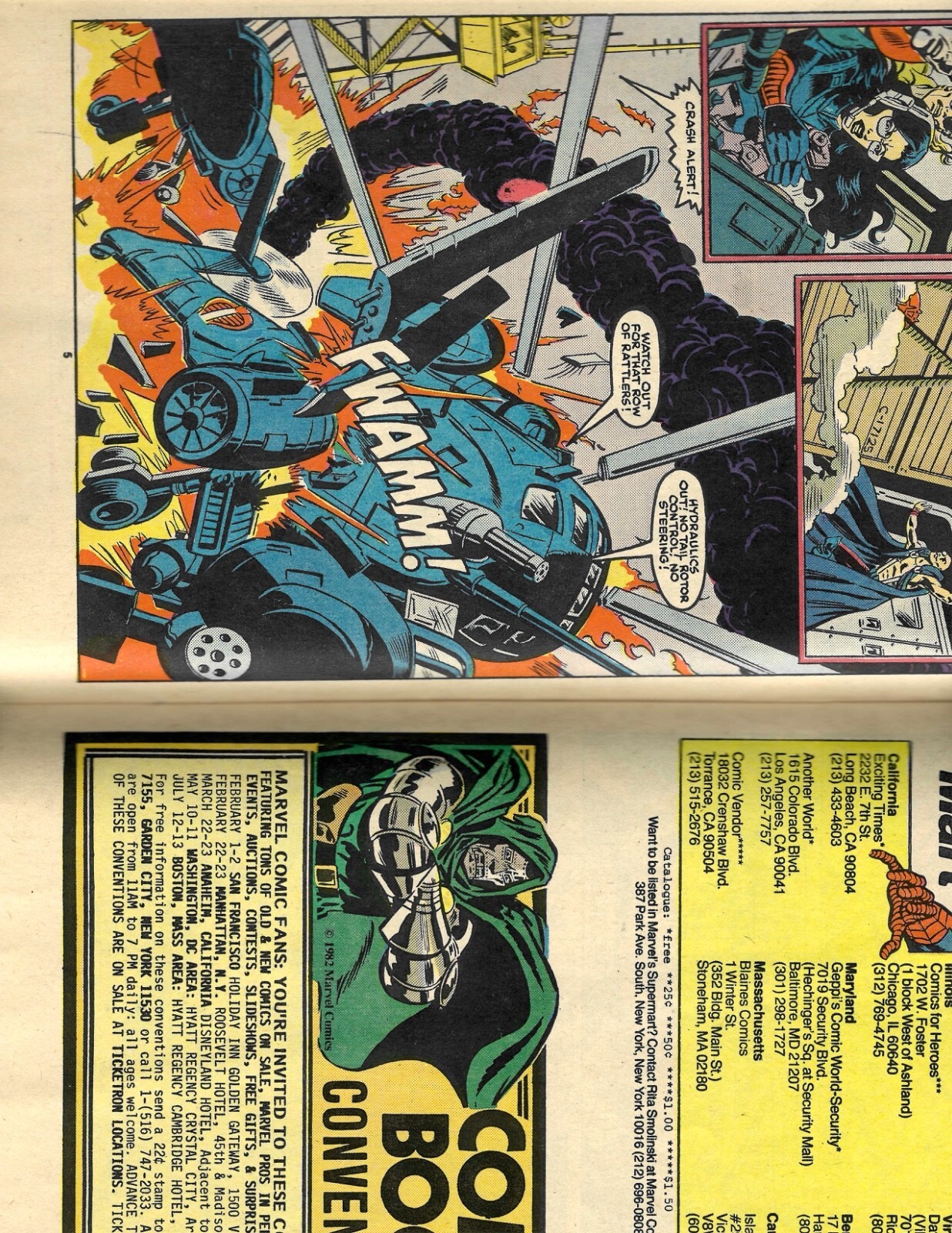 G.I. Joe A Real American Hero #47 Marvel - 1st Beach-Head, Wet-Suit, Eels NM - Image 2