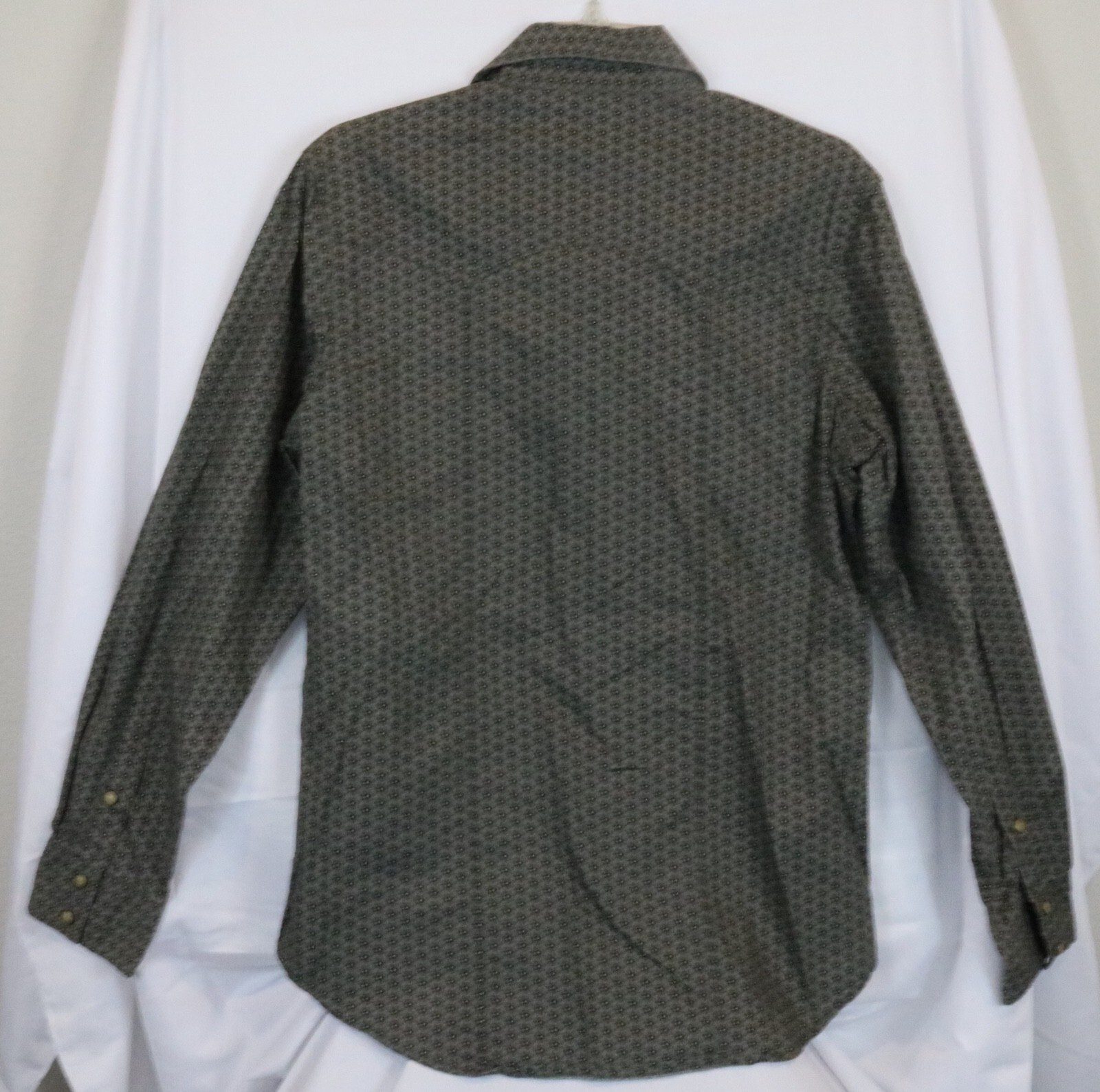 Wrangler Retro Western Pearl Snap Shirt Gray Floral Men’s Size Medium - Image 5