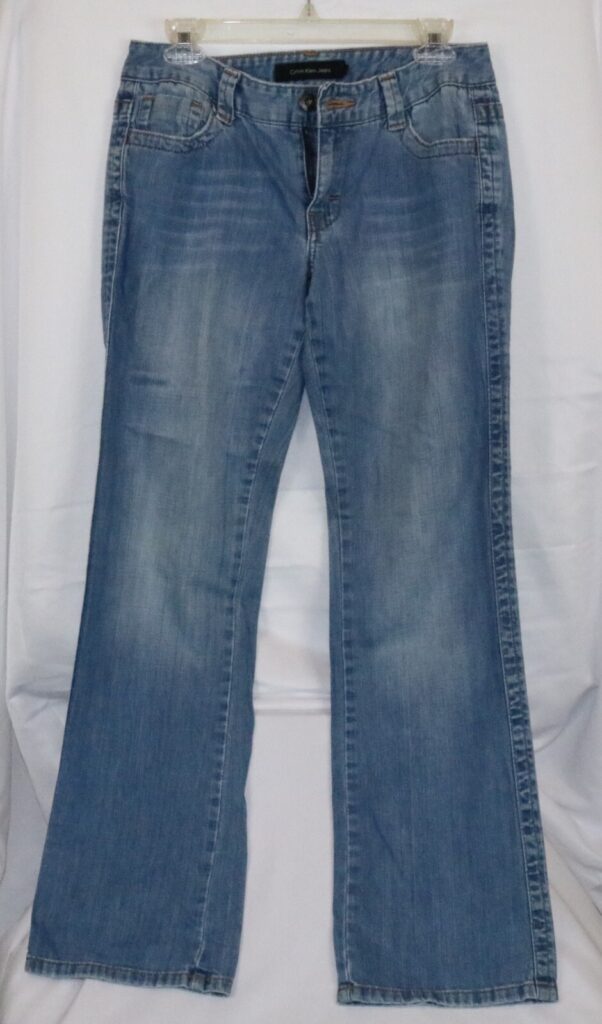 Vintage Calvin Klein Stretch Flare Bootcut Denim Pants Jeans Womens 6