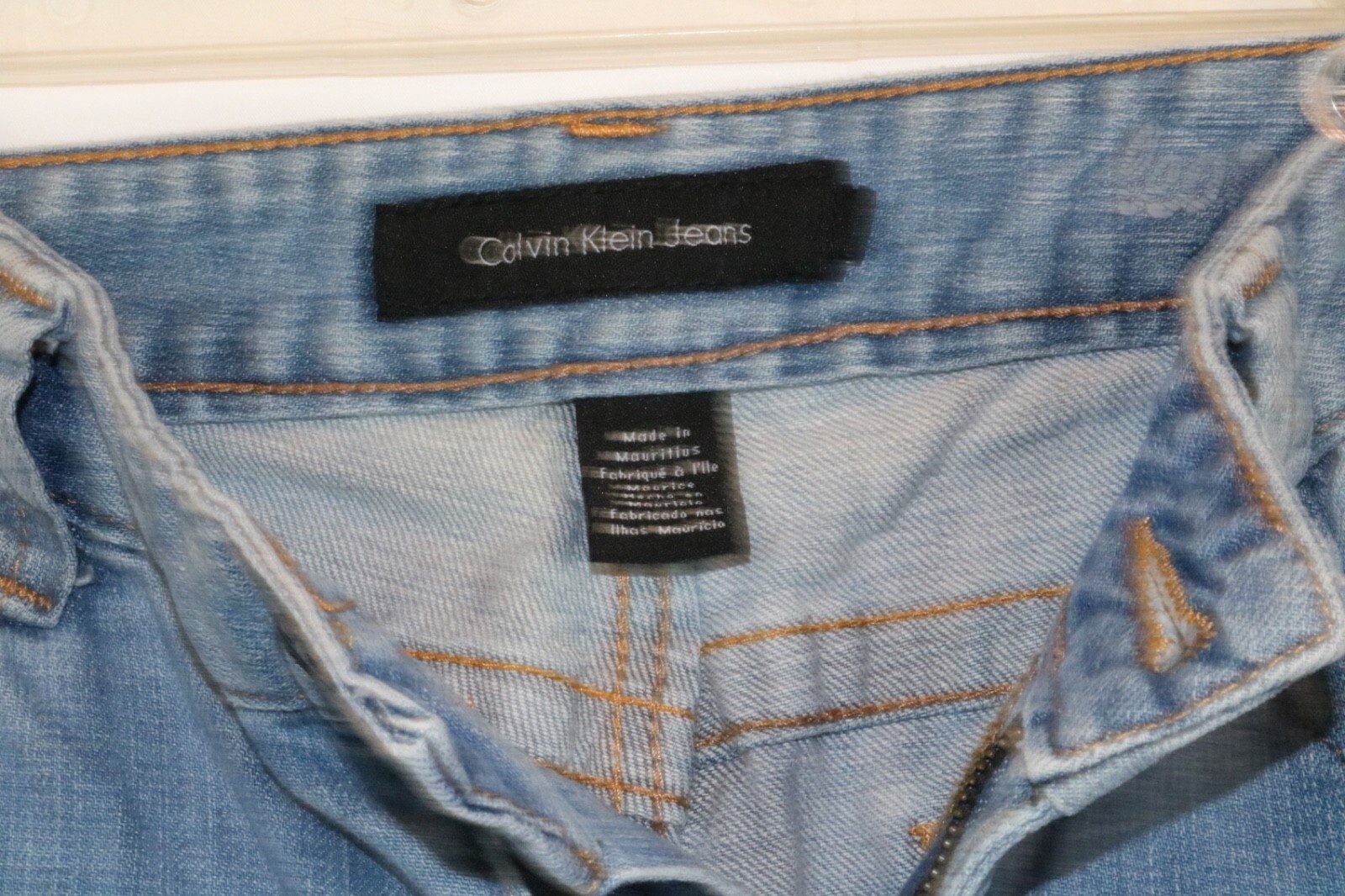 Vintage Calvin Klein Stretch Flare Bootcut Denim Pants Jeans Womens 6 - Image 6