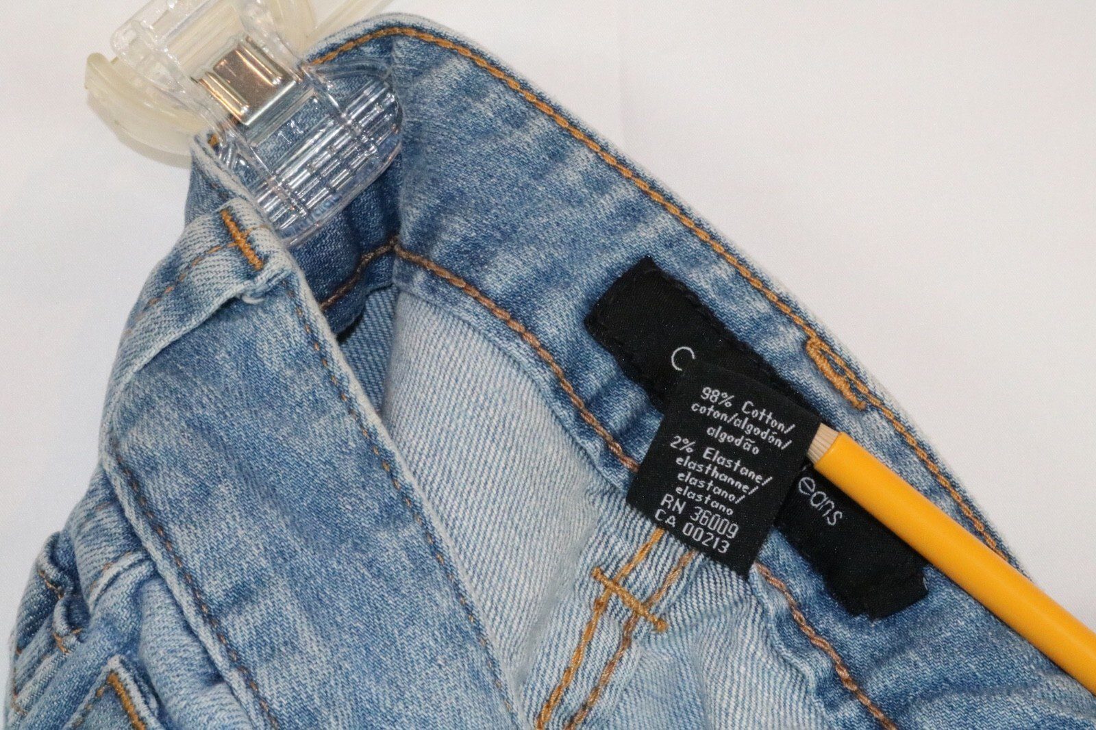 Vintage Calvin Klein Stretch Flare Bootcut Denim Pants Jeans Womens 6 - Image 7
