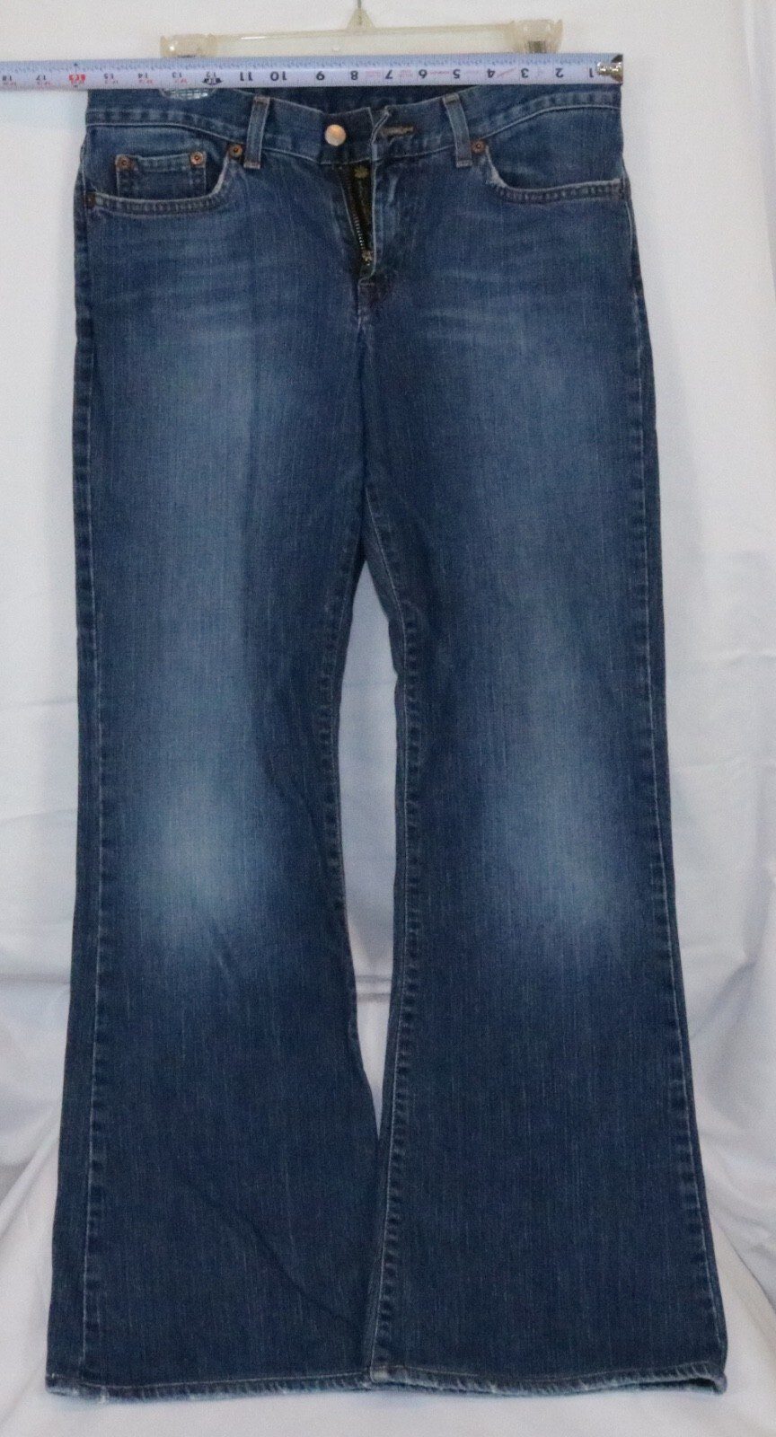 VTG Lucky Brand Dungarees Jeans Women's 8 Blue Cotton Denim Bootcut Stretch USA - Image 2