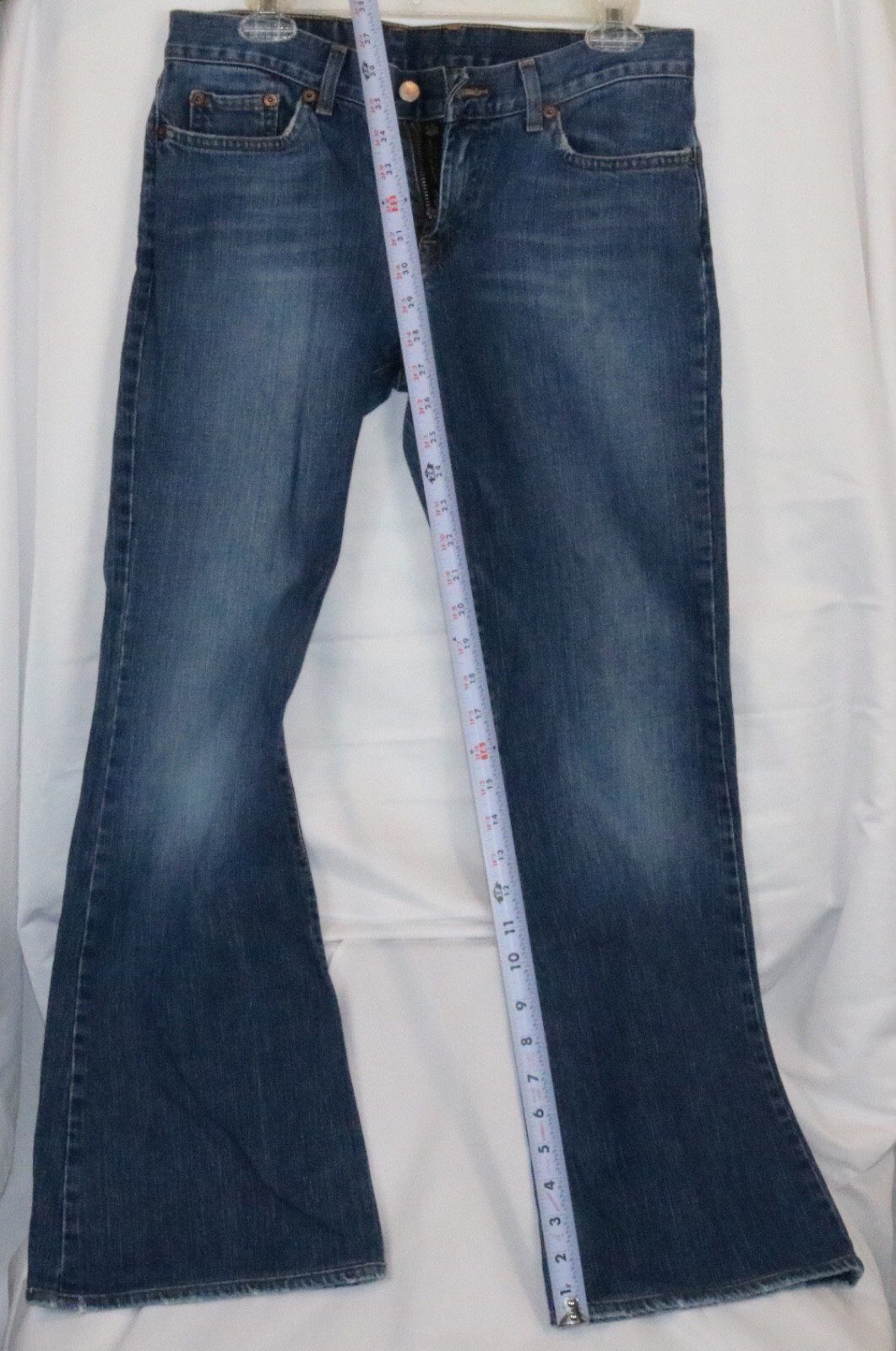VTG Lucky Brand Dungarees Jeans Women's 8 Blue Cotton Denim Bootcut Stretch USA - Image 3