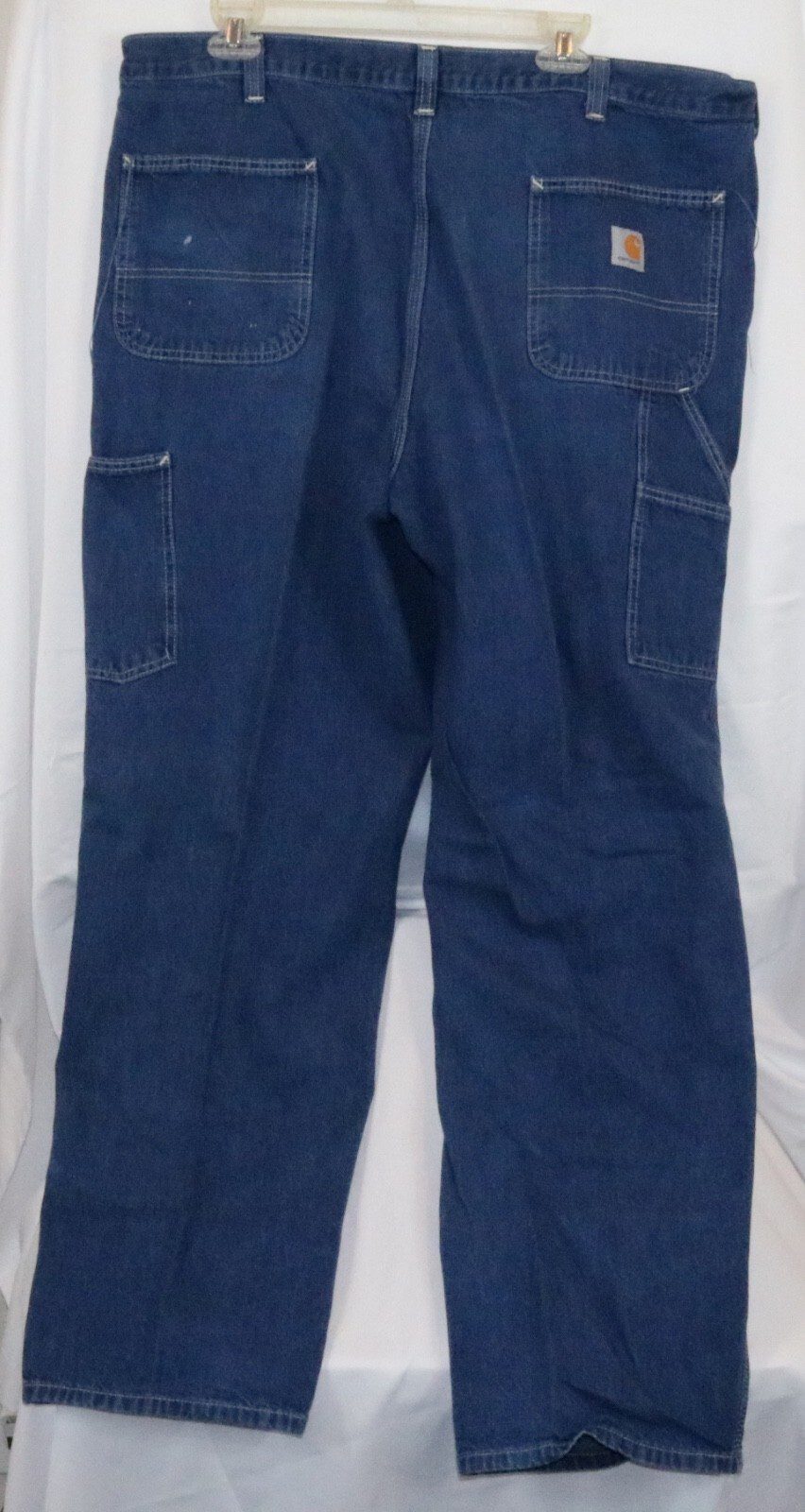 Carhartt Carpenter Dungaree Fit Jeans Mens Size 40x32 100% Cotton Dark Wash - Image 4
