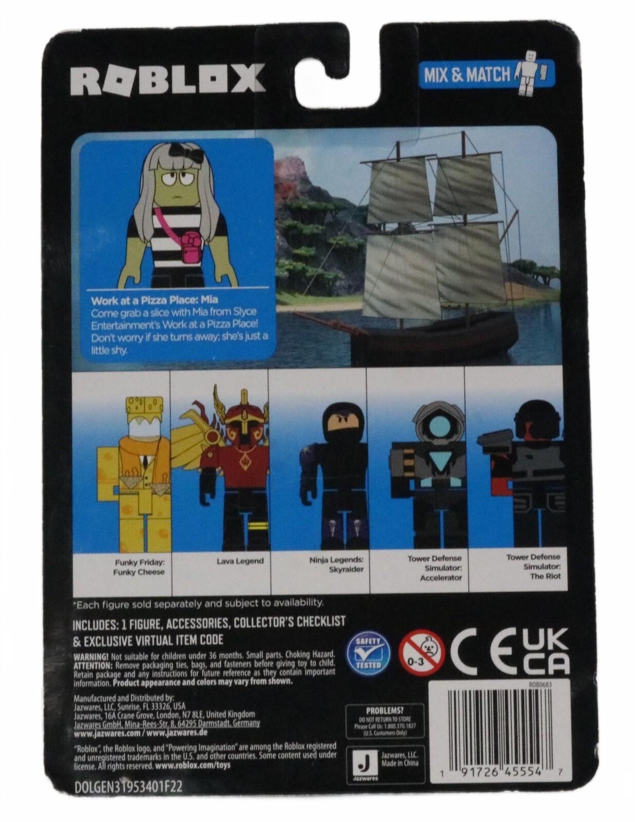 Roblox Figure Mia Work At A Pizza Place Bustling Manager Action Toy Series New - Image 2