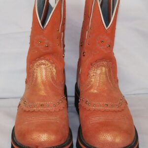 Ariat Fatbaby Style #14709 Womens Orange Leather Western Boots 5.5