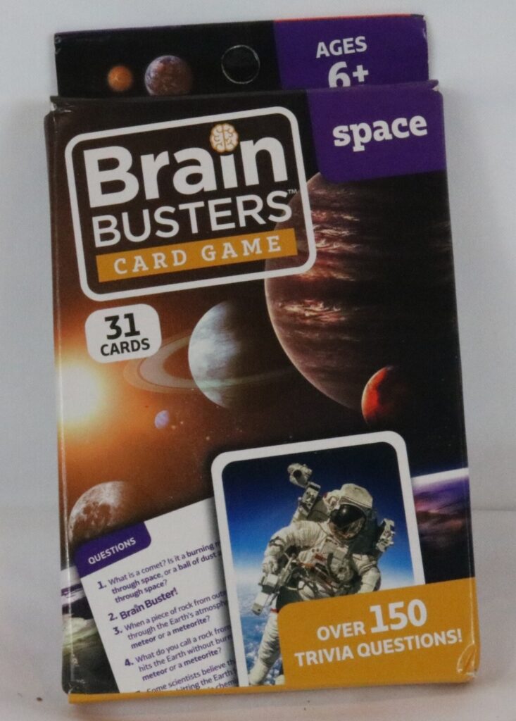 Card Game Trivia Space Brain Busters Family Fun Playing Cards