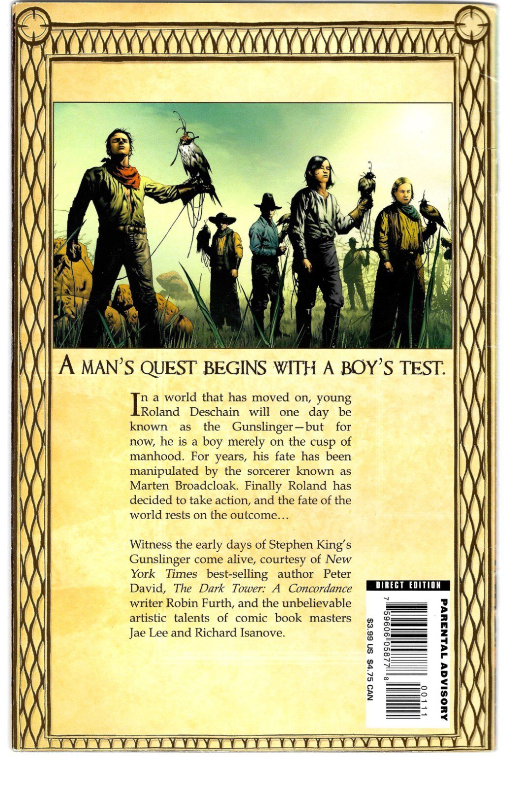 Dark Tower The Gunslinger Born #1 2007 Marvel Comics Stephen King Jae Lee Cover - Image 3