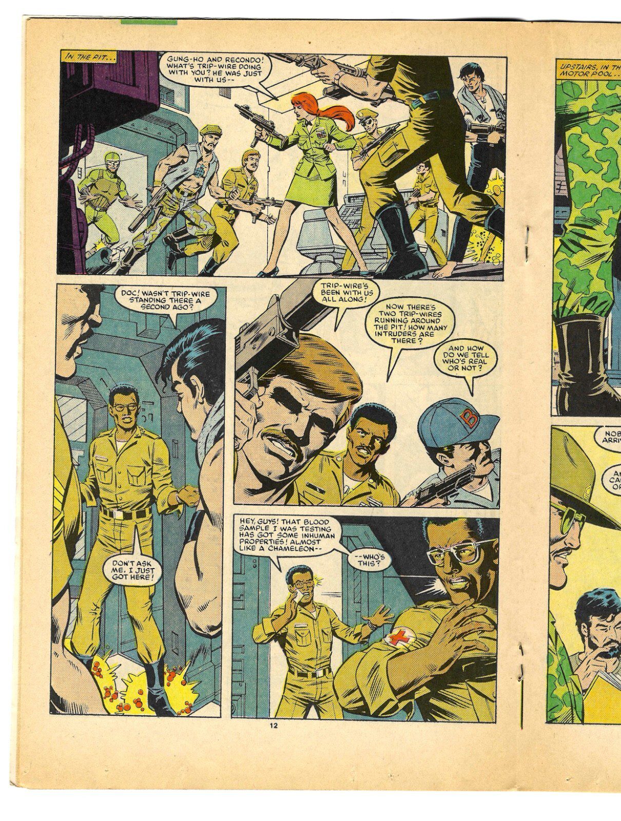 GI JOE No. 48 A Real American Hero "Slaughter!” Newsstand Variant 1986 Marvel - Image 2
