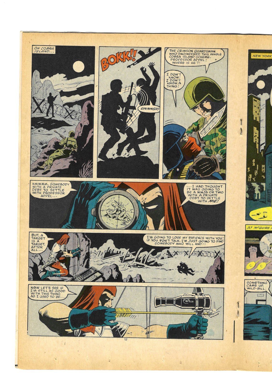 G.I. Joe, A Real American Hero #45 Vol. 1 1986 Marvel Comics Alpine, Quick-Kick - Image 3