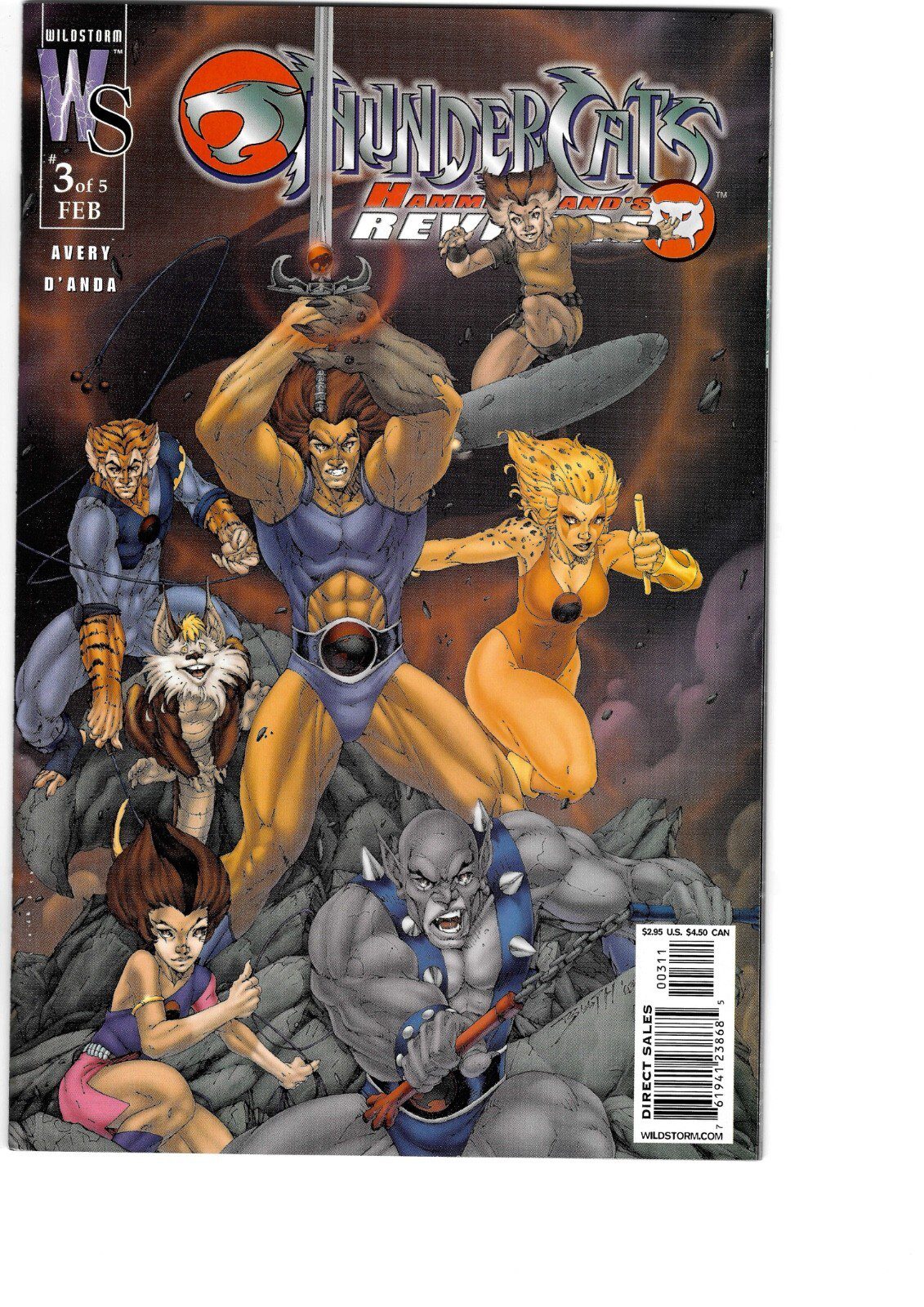 Thundercats Wildstorm Hammer Hand's Revenge Issue #3 - Mint