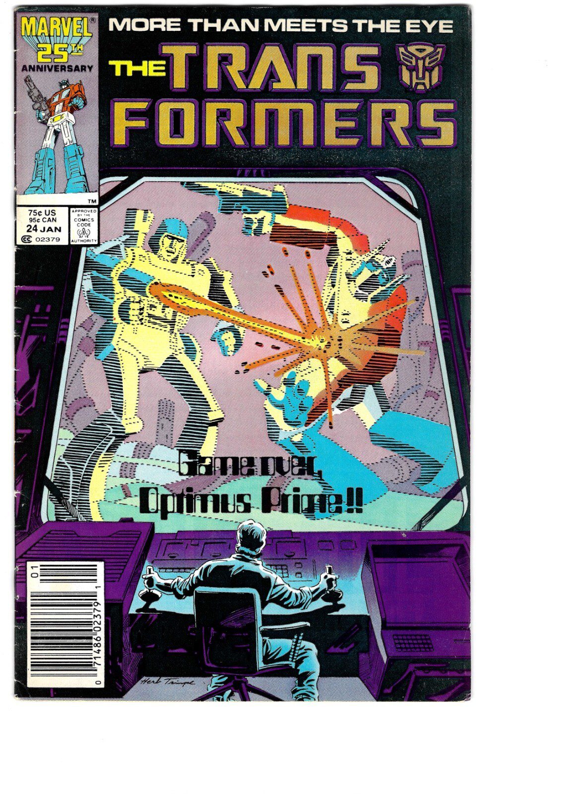 Transformers #24 Vol. 1 1987 Marvel Comics 1st App Newsstand - VG