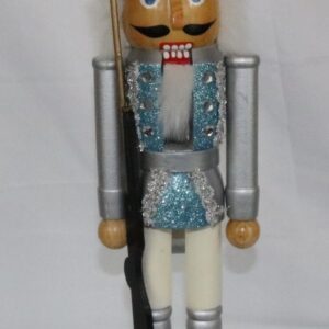 Vtg. Hoilday Home 24" King Crown Wooden Nutcracker Christmas Decoration
