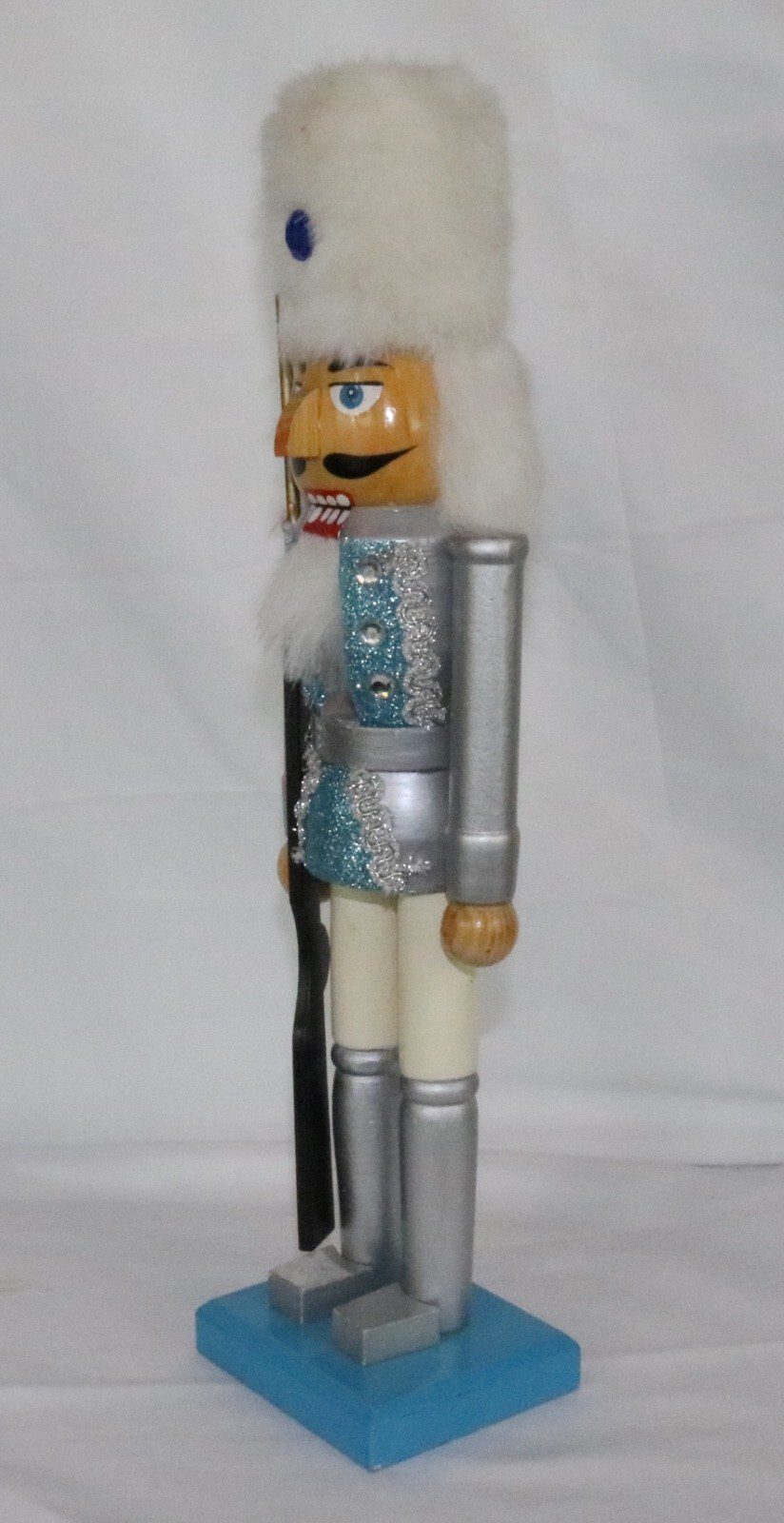 Vtg. Hoilday Home 24" King Crown Wooden Nutcracker Christmas Decoration - Image 2