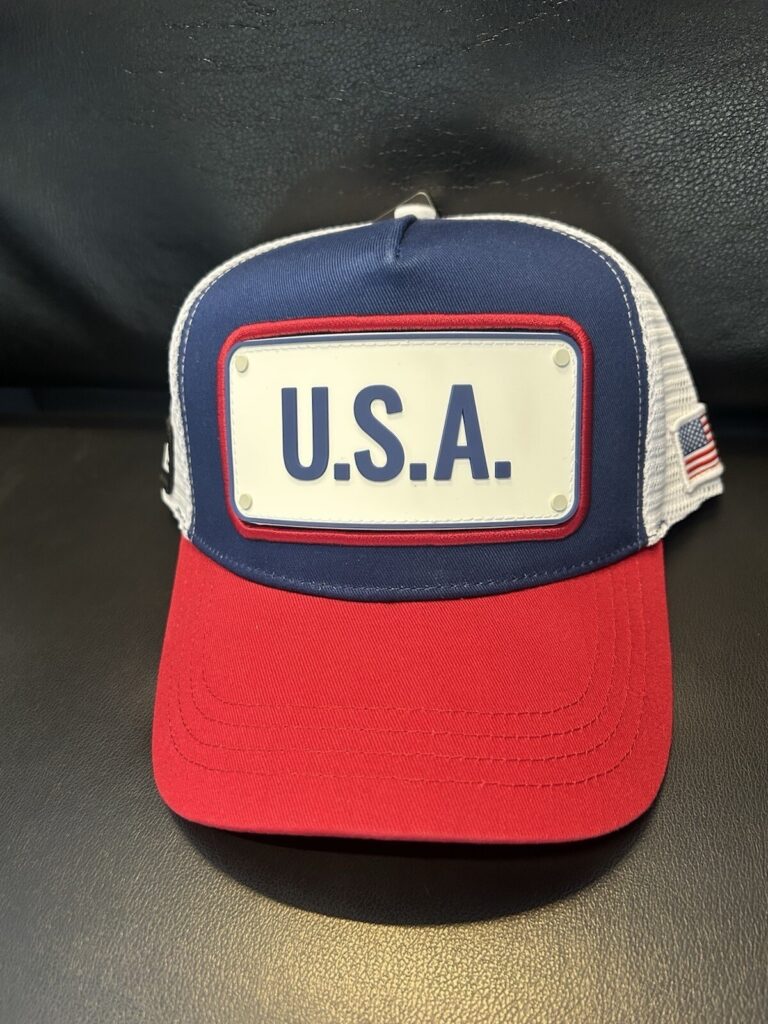 Official USA FIFA World Cup 2026 Hat Trucker Mesh Patch SnapBack Red White Blue