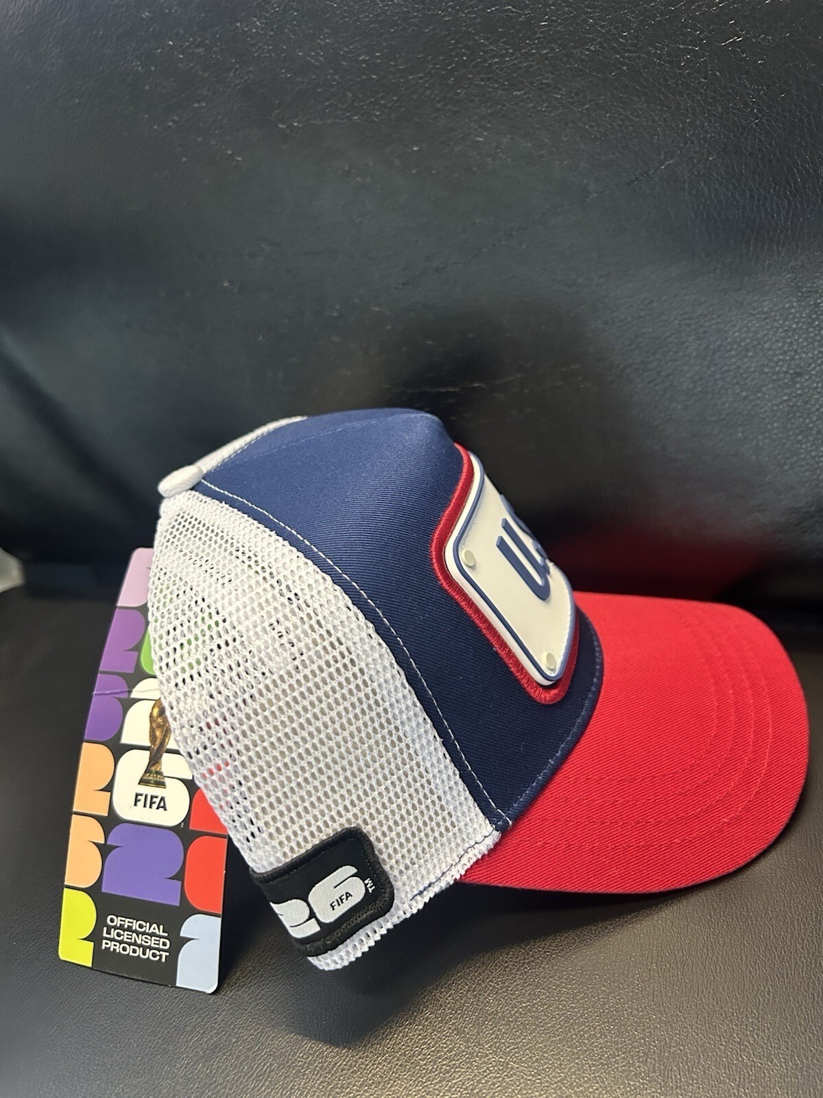 Official USA FIFA World Cup 2026 Hat Trucker Mesh Patch SnapBack Red White Blue - Image 5