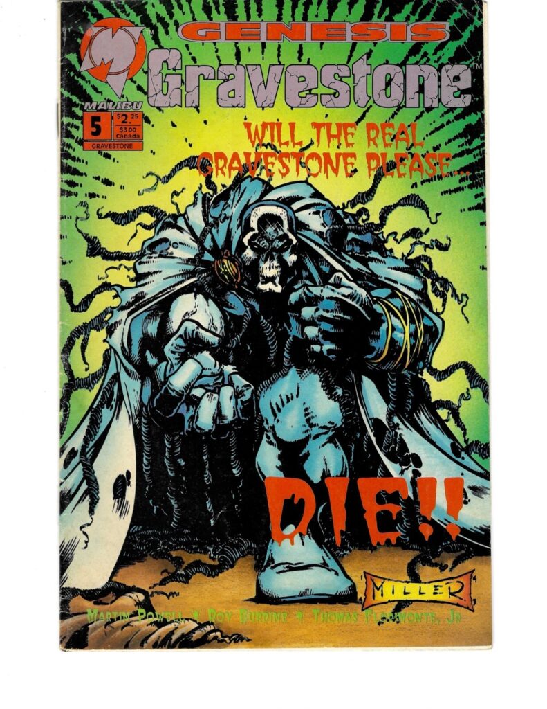 Gravestone #5 Malibu Comics Martin Powell, Roy Burdine, Thomas Flormimonte Jr