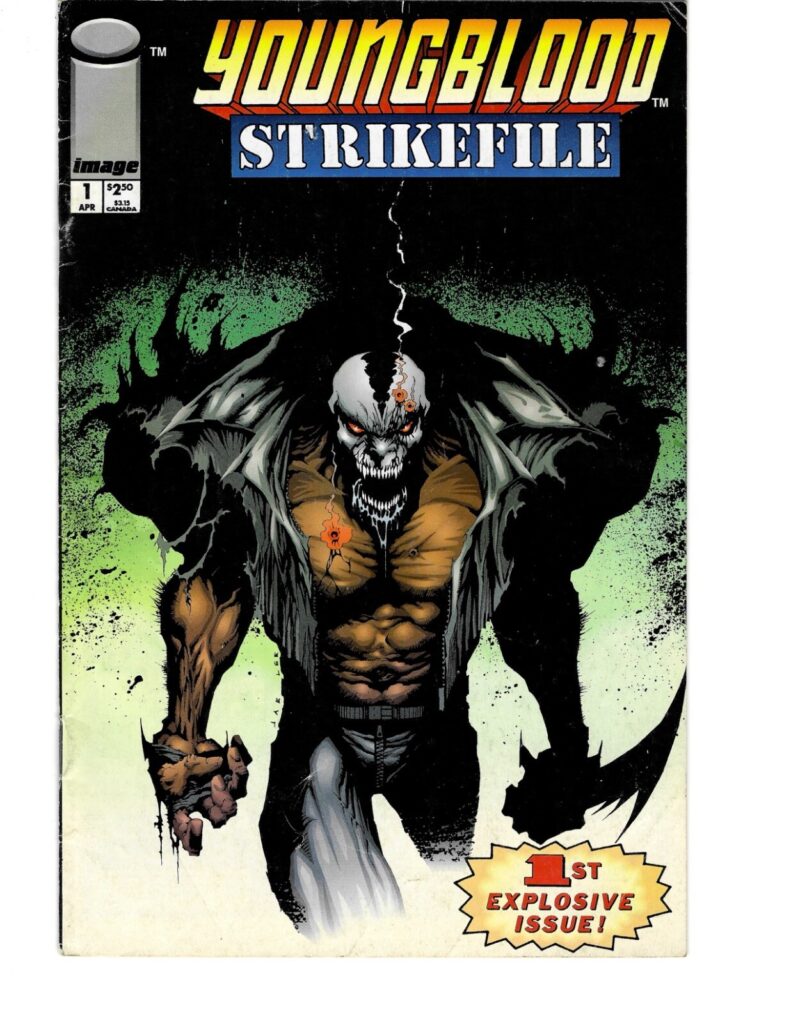 Youngblood Strikefile #1 Image Comics First Printing Jae Lee Comic Book - VG