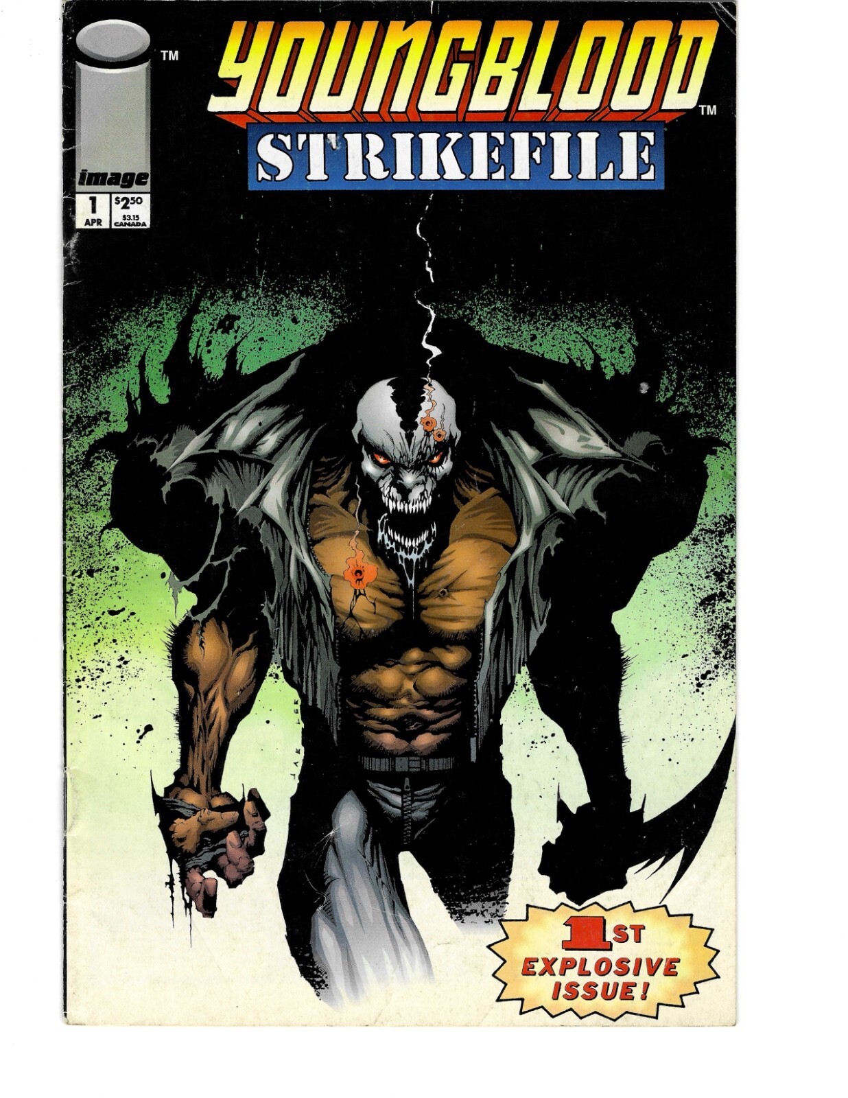 Youngblood Strikefile #1 Image Comics First Printing Jae Lee Comic Book - VG