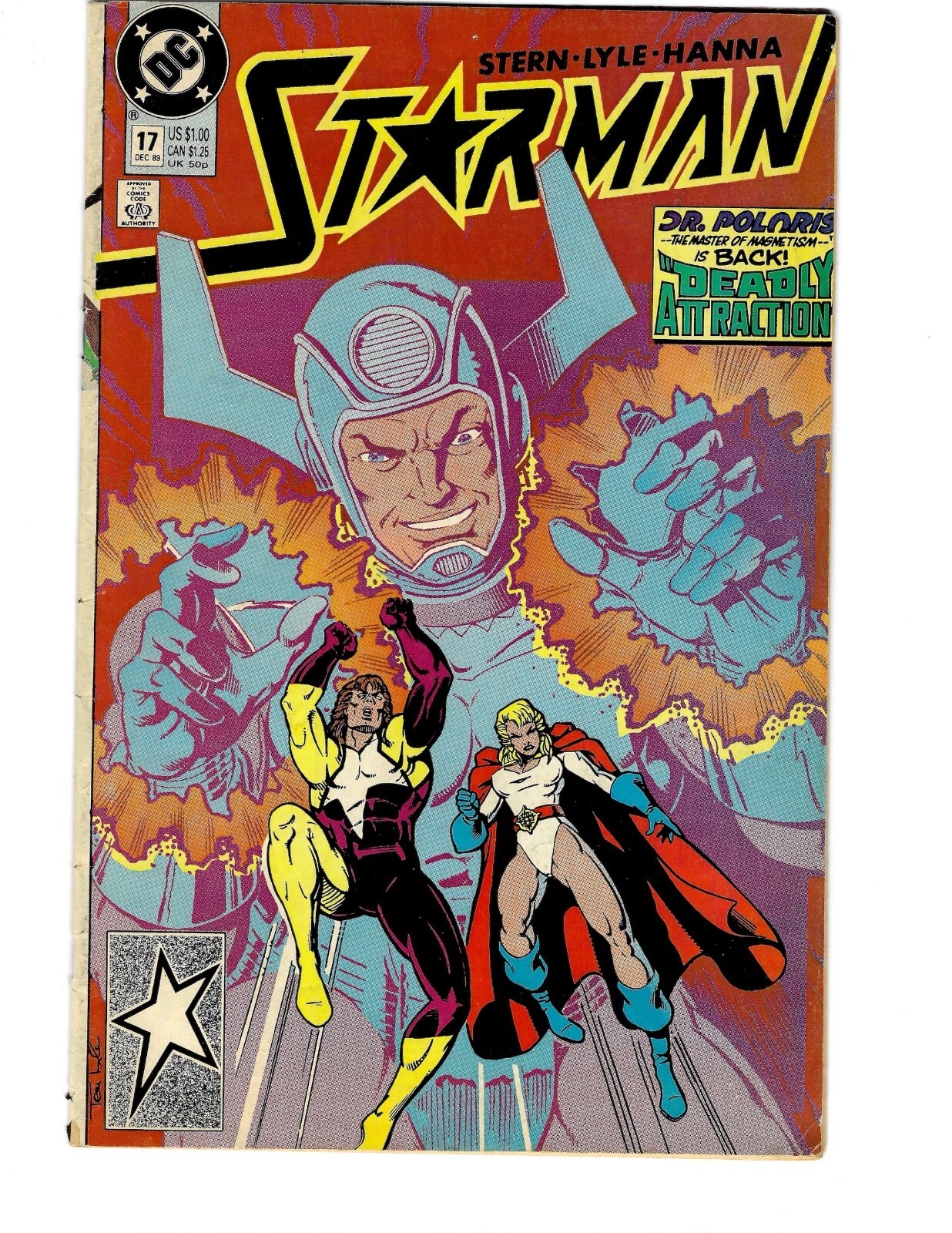 Starman #17 DC Comic Book Stern, Lyle, Hanna December 1989 Dr. Poloris Direct