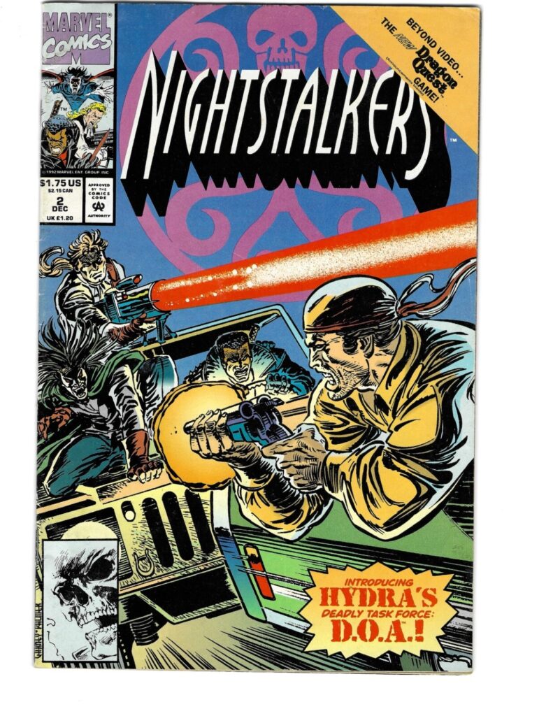 Marvel Nightstalkers #2 Comic Book 1992 Hannibal King, Blade, FrankDrake, Arcane
