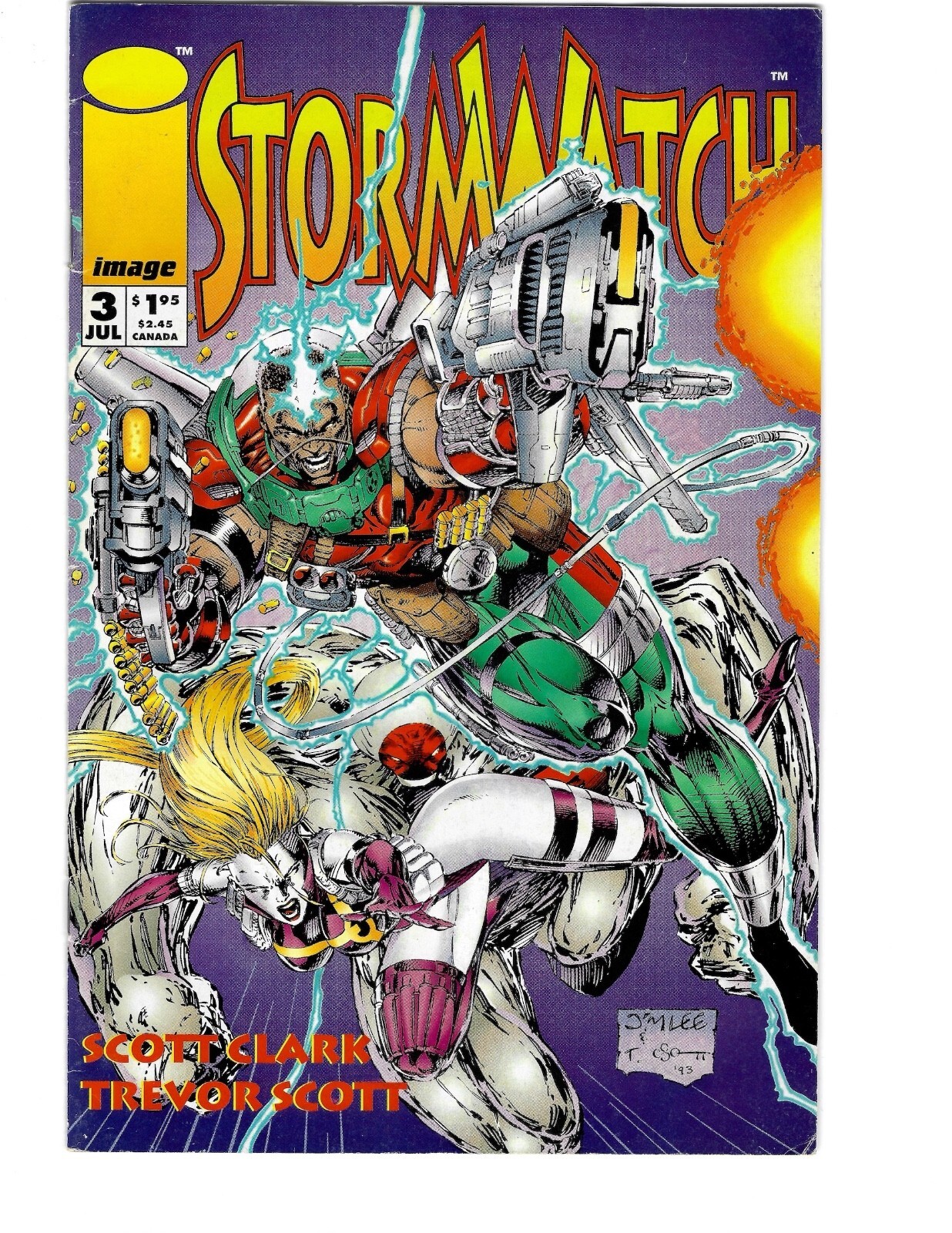Stormwatch #3 July 1993 Image Comics Jim Lee Cover Comic Book 1st App of LaSalle
