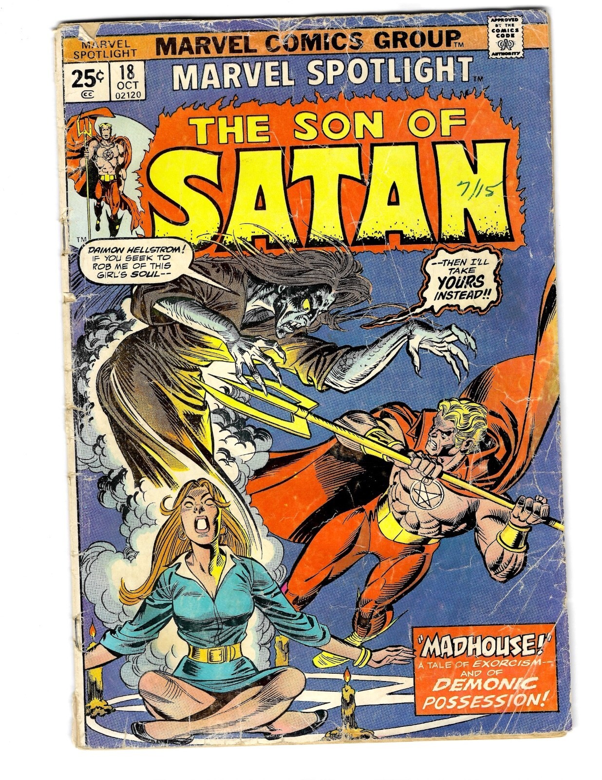 Marvel Spotlight #18 Son of Satan! Marvel 1974