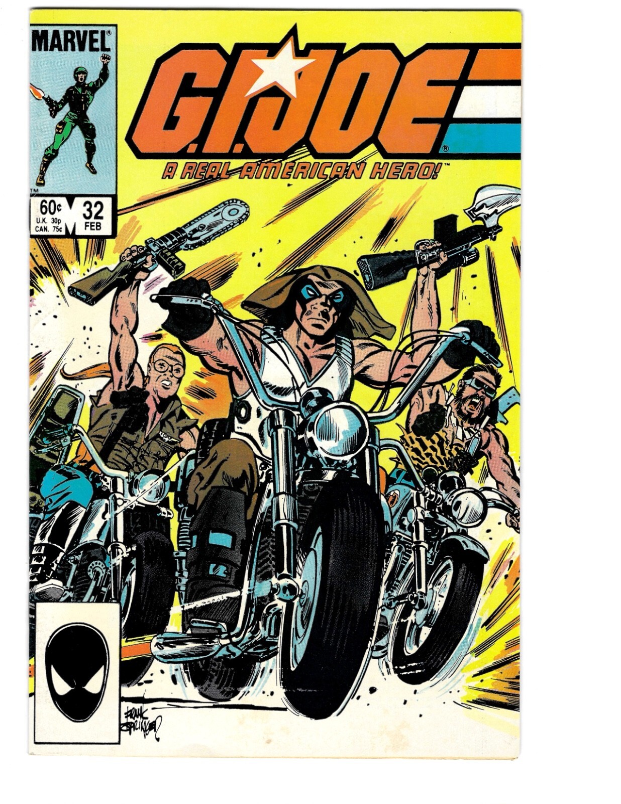 G.I. Joe A Real American Hero #32 1985 Marvel Comics 1st Recondo Lady Jaye