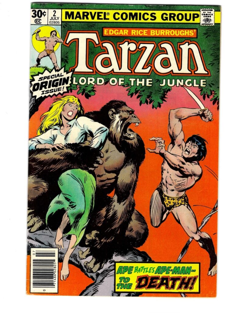 Tarzan #2 Vol. 2 July 1977 Marvel Comics Special Origin Issue Lord of The Jungle