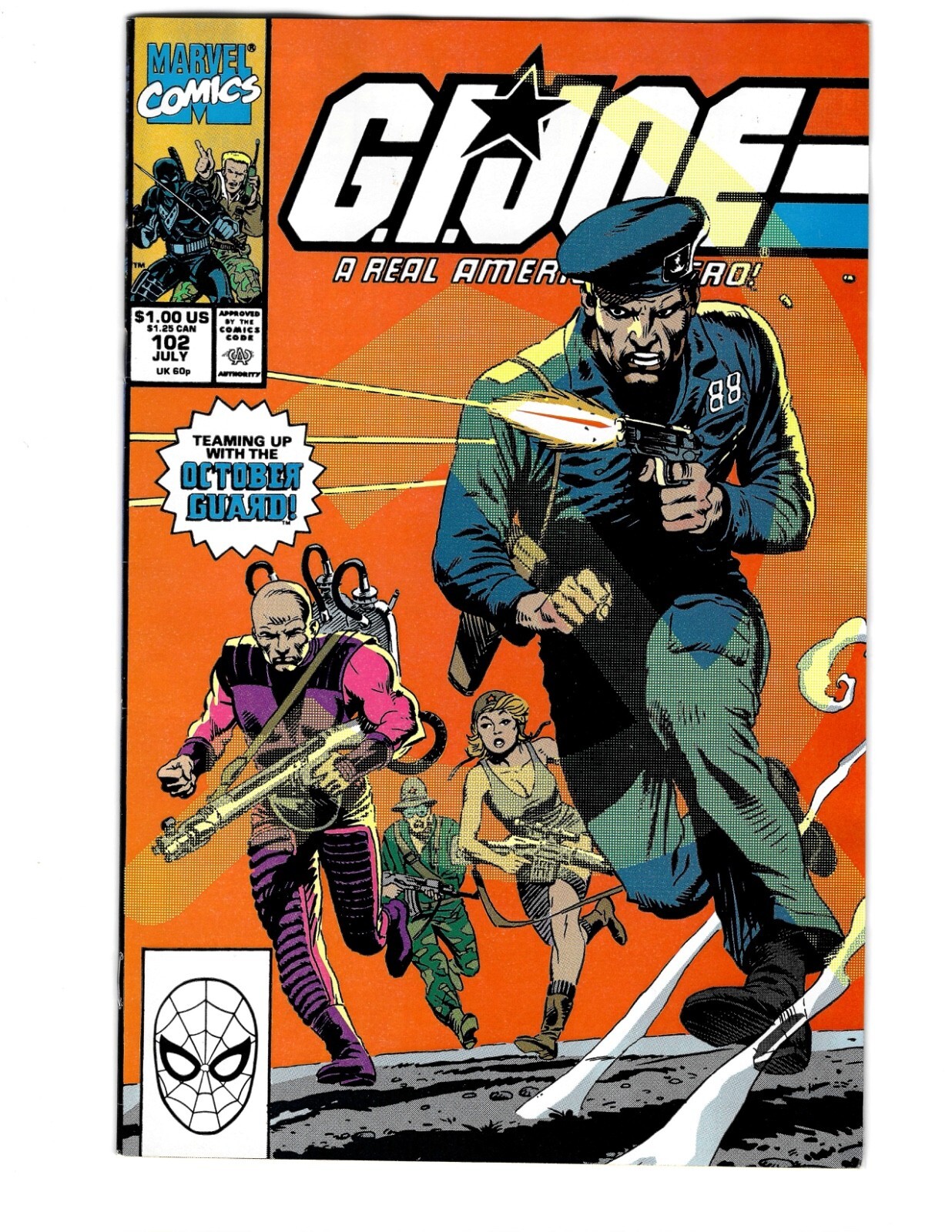 Marvel Comics G.I. Joe: A Real American Hero #102 VF/NM 1990 Mutt Snake-Eyes