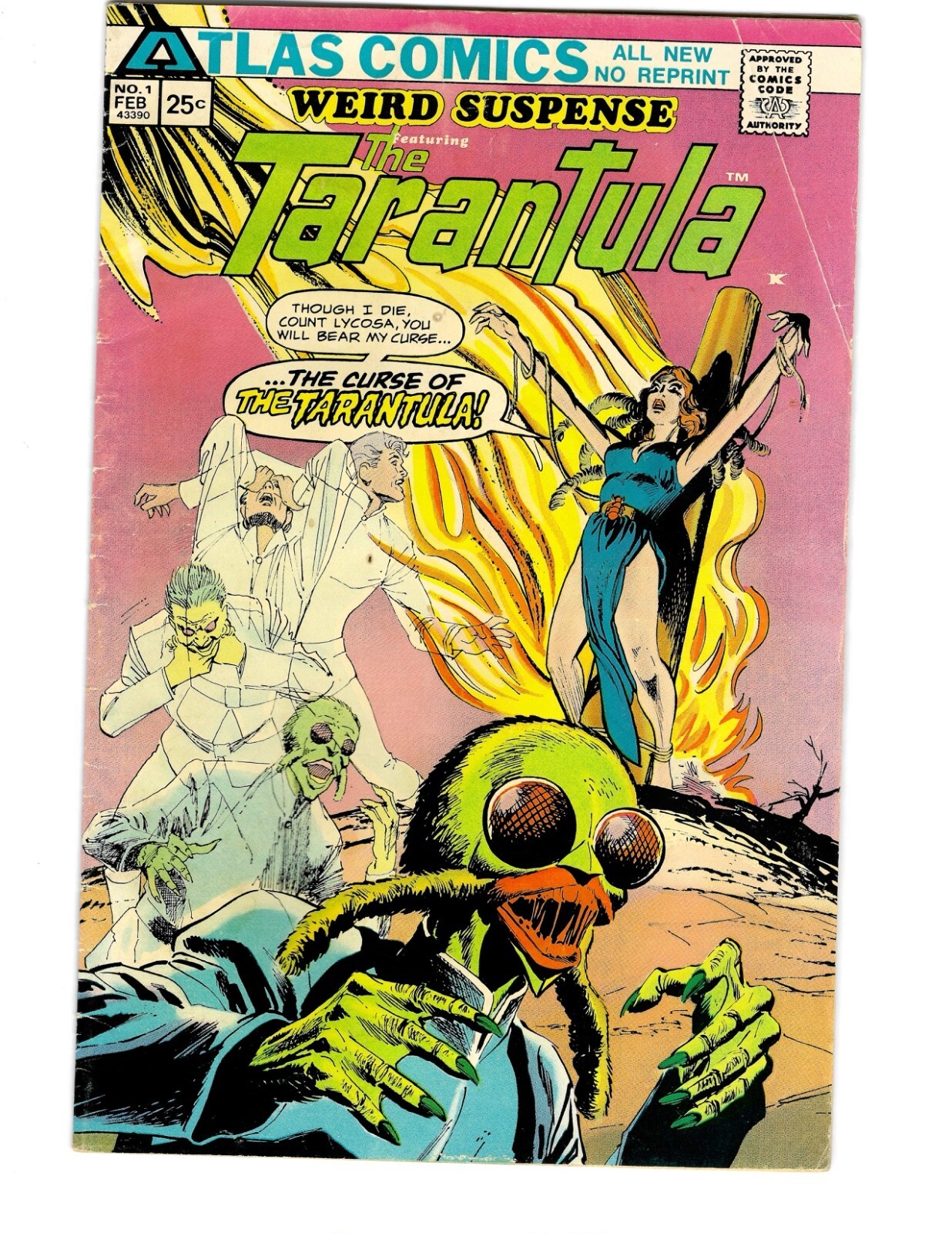 Weird Suspense #1 Feb 1975 Atlas Comics featuring Tarantula 1st Appearance