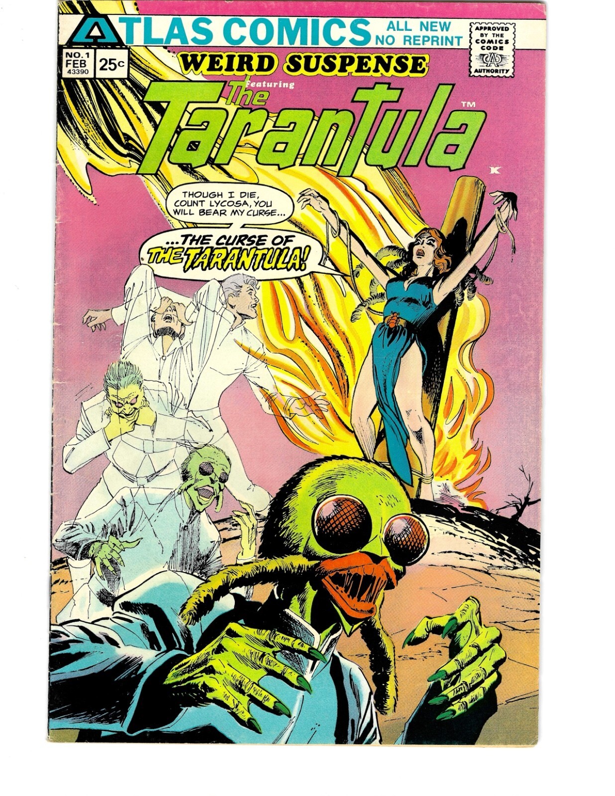 Weird Suspense #1 Feb 1975 Atlas Comics featuring Tarantula 1st Appearance
