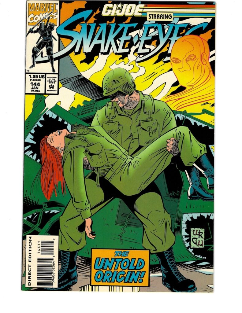 GI Joe A Real American Hero 144 Origin of Snake Eyes 1994 Marvel Comics