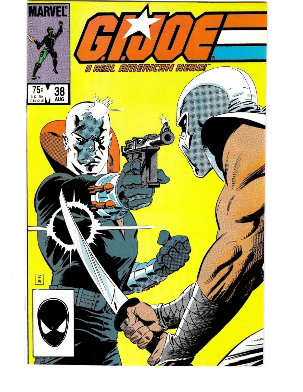 G.I. Joe A Real American Hero #38 Marvel Comics 1985 Destro Cover M