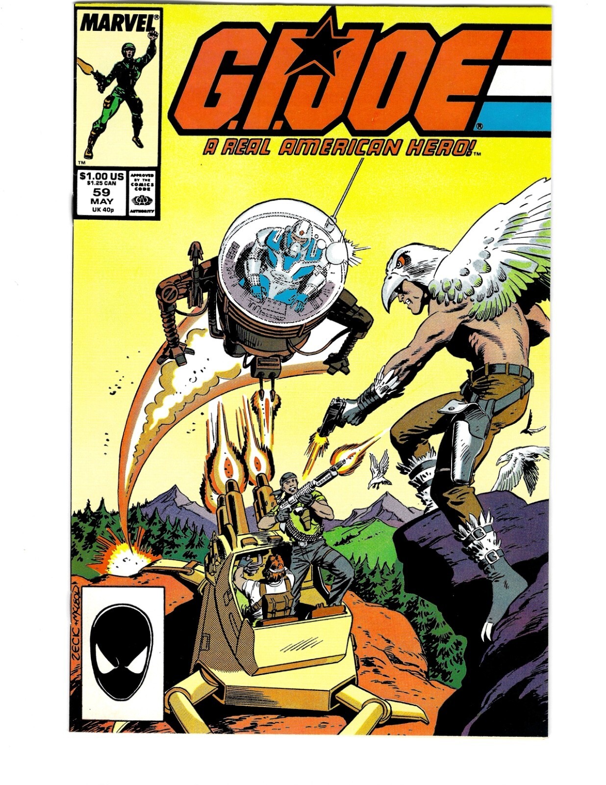 G.I. Joe A Real American Hero #59 Vol. 1 1987 Marvel Comics 1st App
