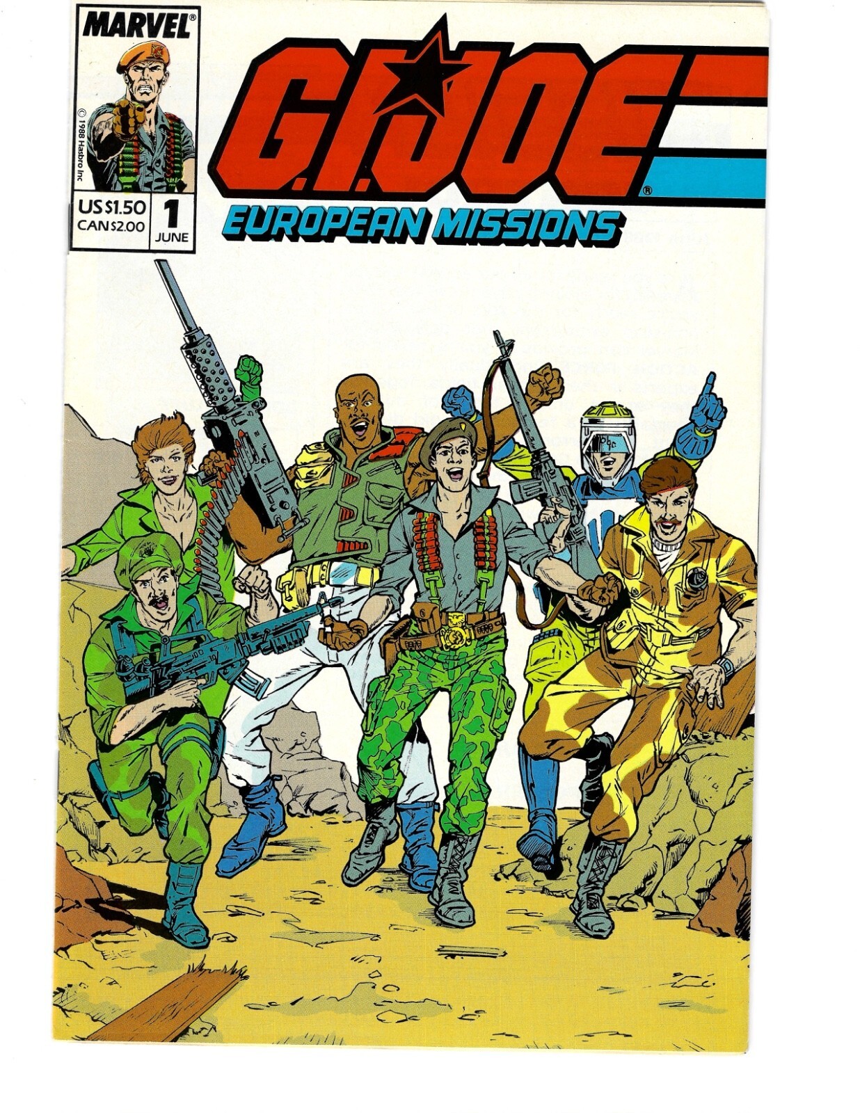G.I. Joe European Missions #1 1988 Marvel UK High Grade Comic Book