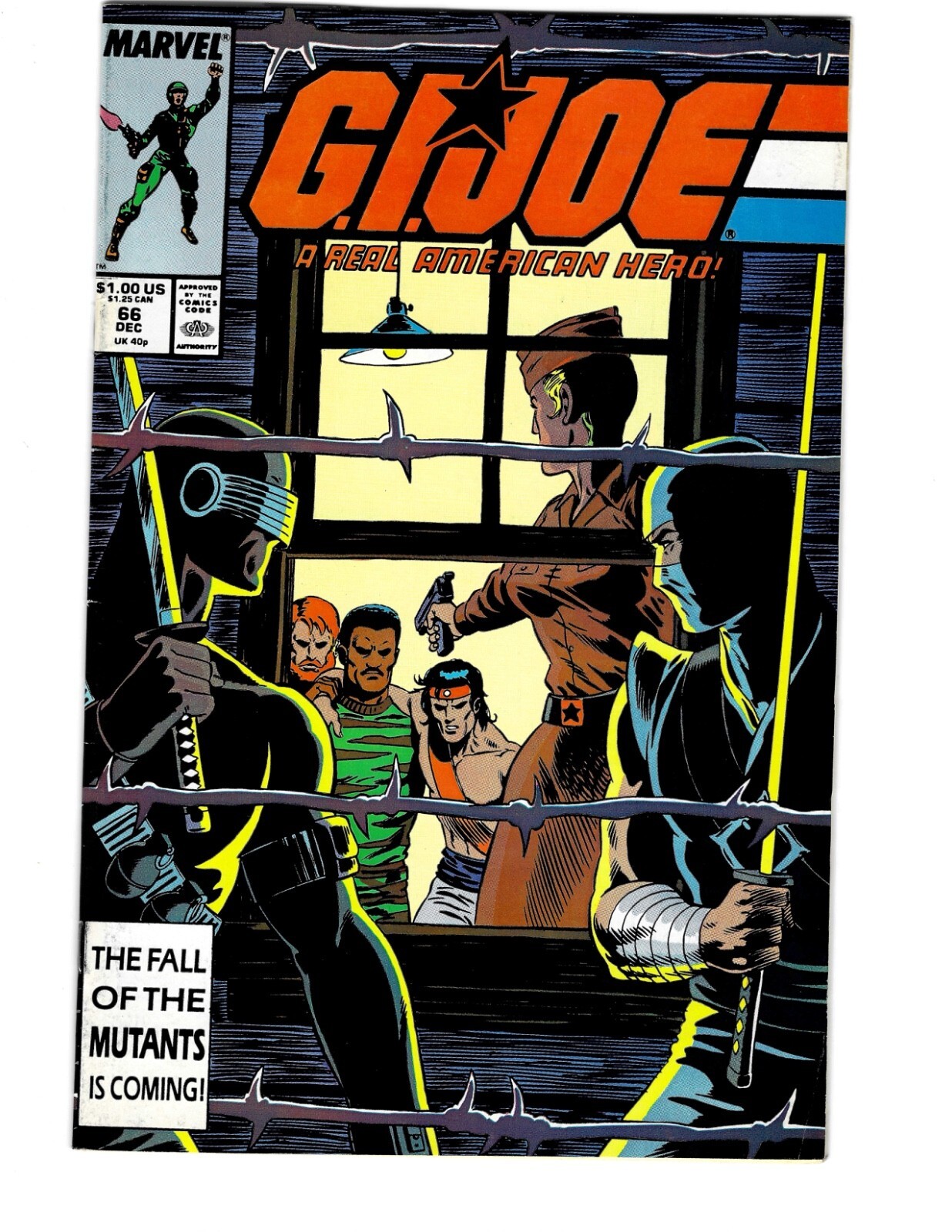 GI Joe A Real American Hero #66 Copper Age Marvel Comic Book 1987 VF/NM