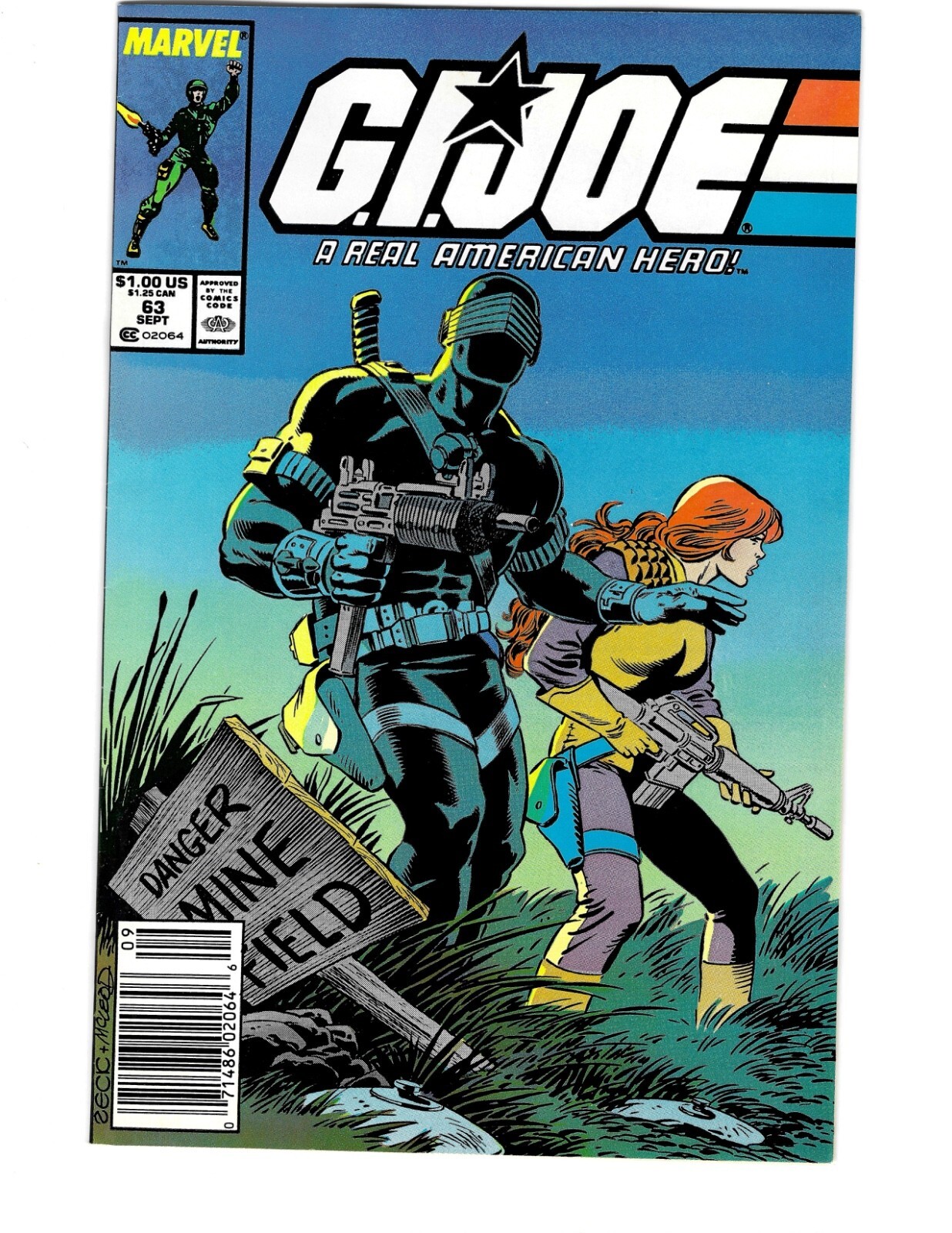 G.I. JOE: A Real American Hero #63 Newstand Marvel 1987 Mike Zeck Larry Hama - M
